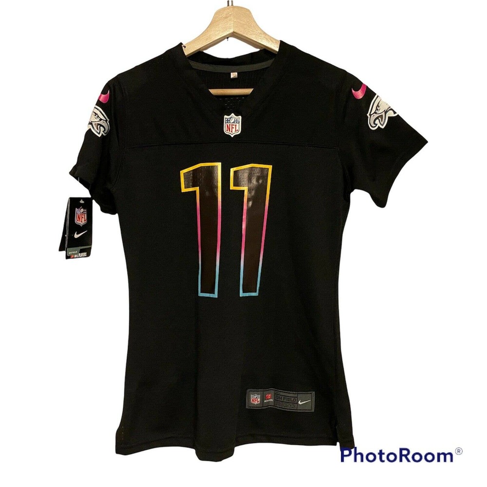 Carson Wentz NFL Black/Neon Jersey. NWT. Med.
